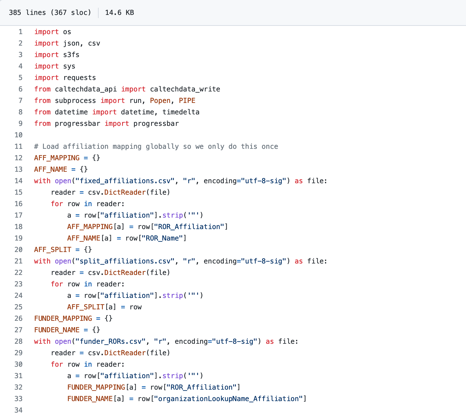 Code from the migration script for CaltechDATA